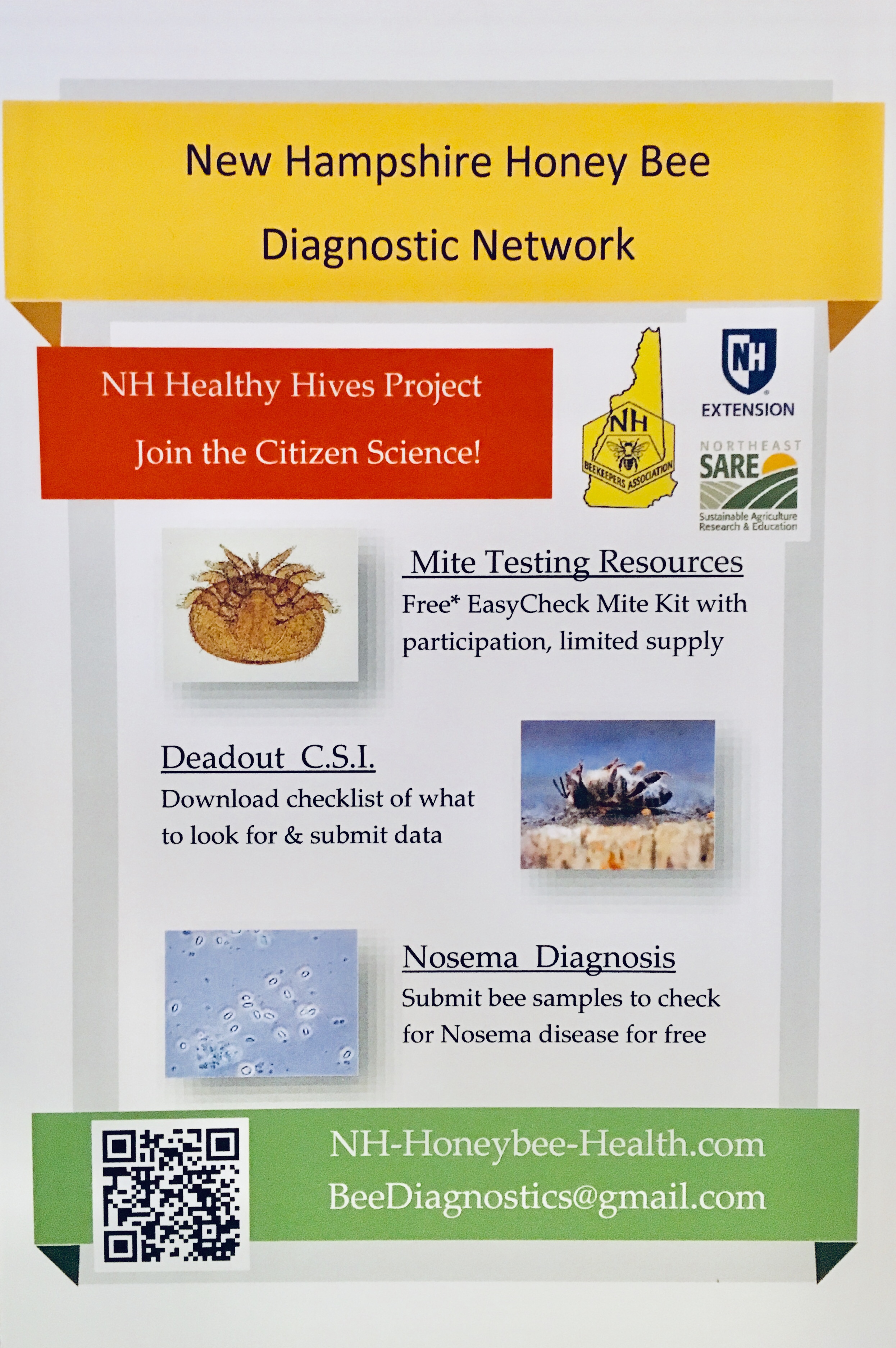 NH Honey Bee Diagnostic Network — Pawtuckaway Beekeepers Association